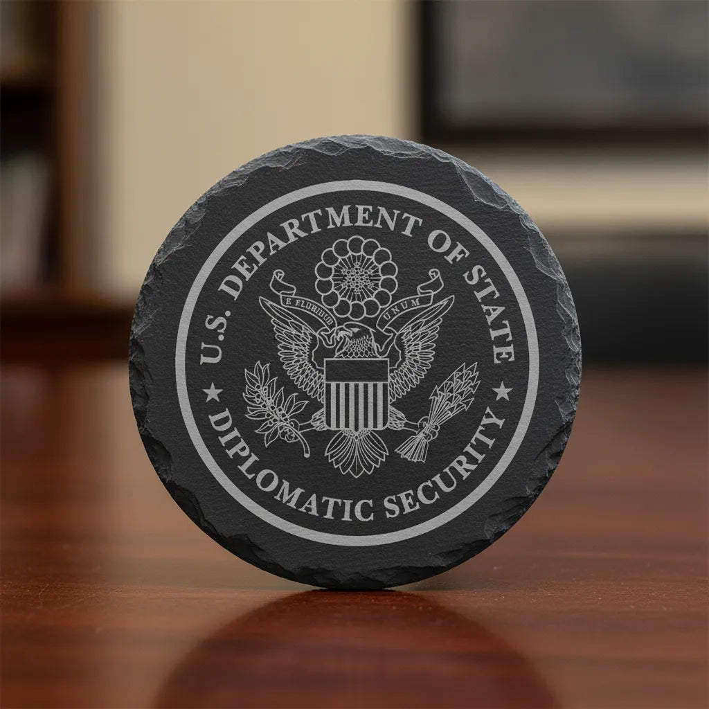 Bureau of Diplomatic Security Logo SVG for CNC
DSS Department of State Vector for Laser Engraving
Diplomatic Security Service Emblem for Wood Carving
Professional DSS Law Enforcement Logo Design
Bureau of Diplomatic Security SVG for CNC Router Projects
