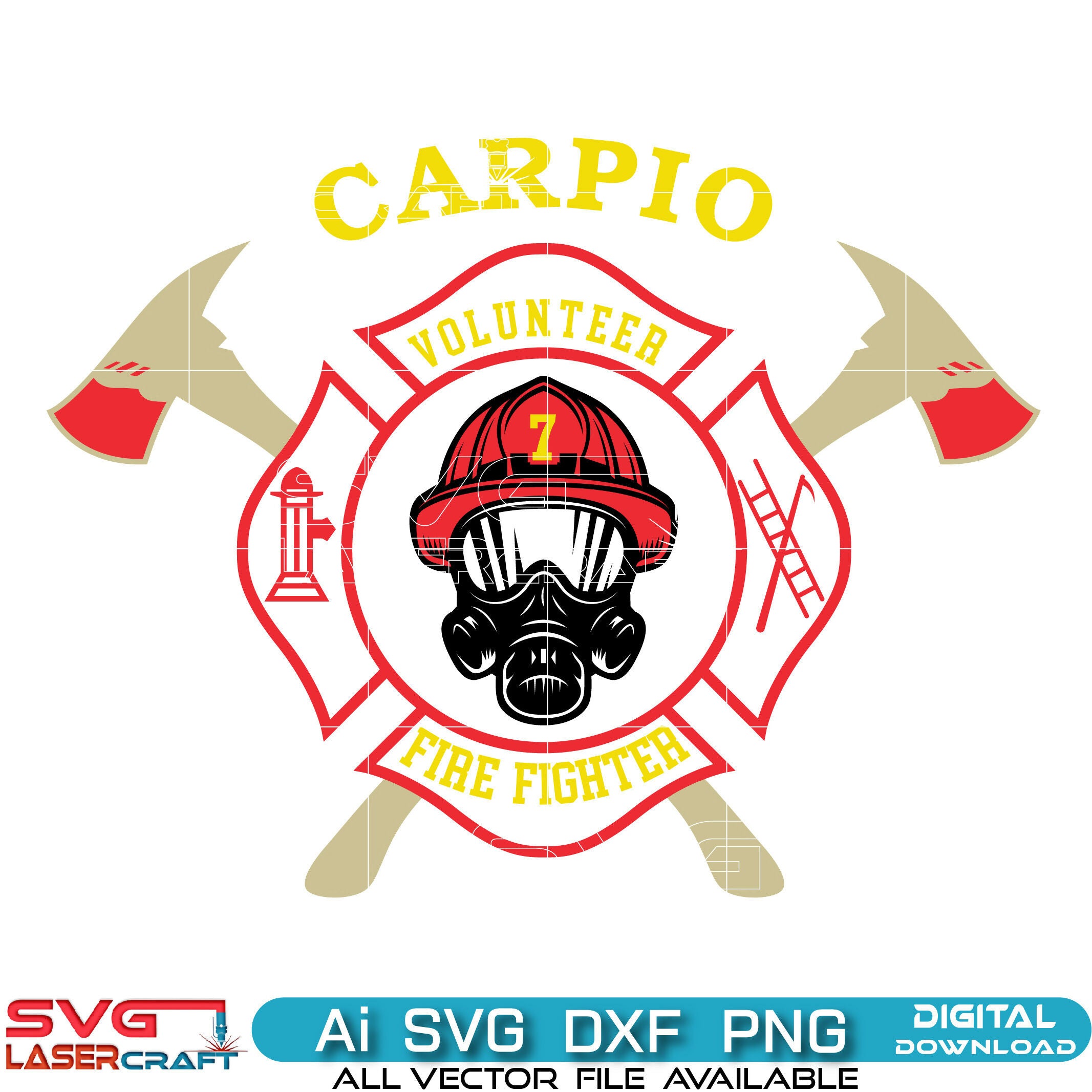 Carpio Volunteer Firefighter Logo