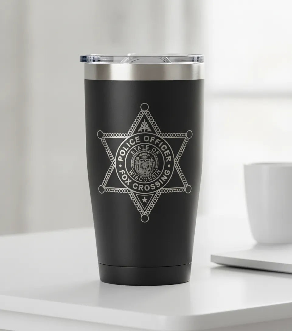 Fox Crossing Police Badge SVG
Wisconsin Law Enforcement Vector
Fox Crossing Police Emblem
Officer Plaque Engraving File
Police Badge Sign CNC File