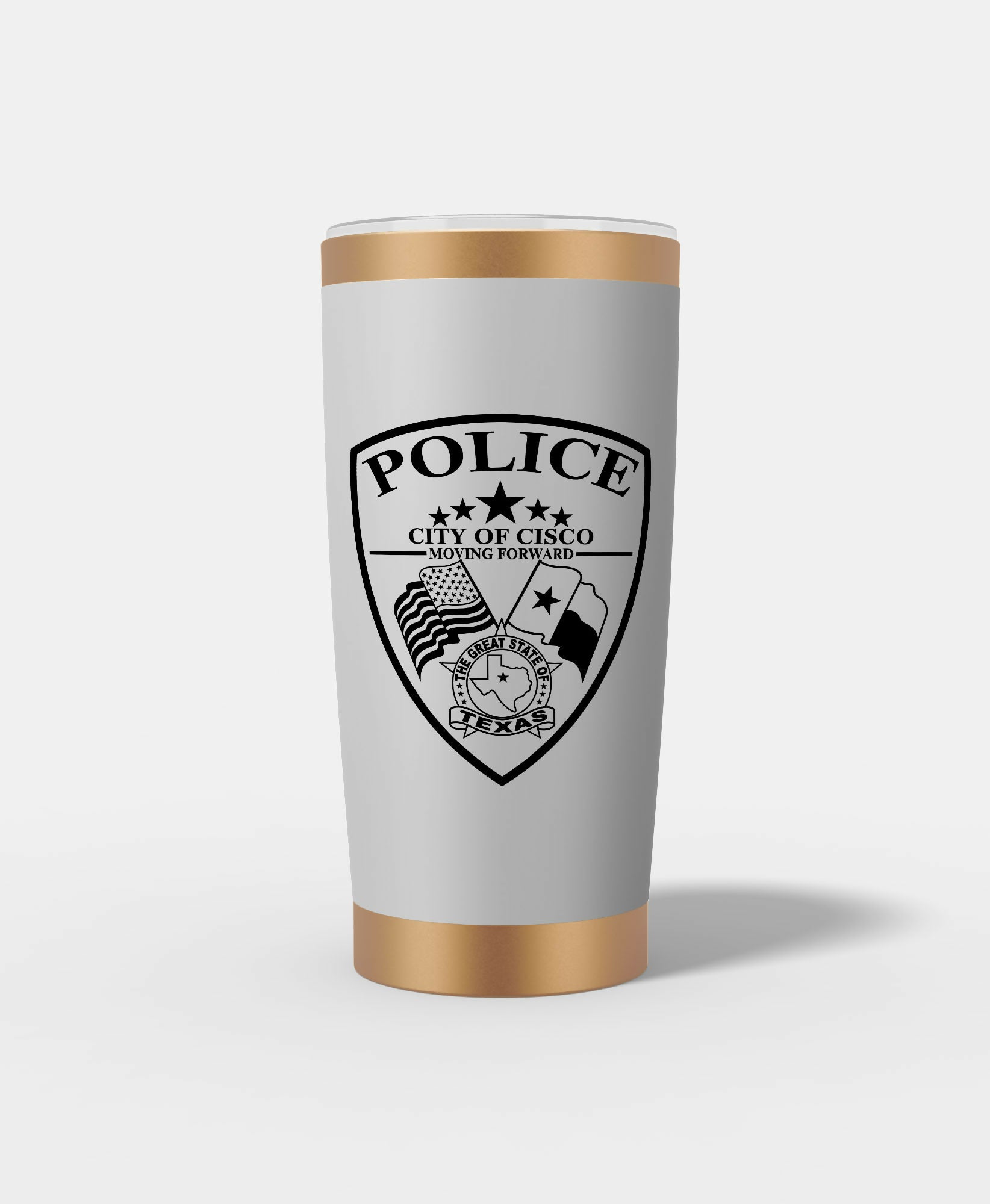 City Of Cisco Texas Police Badge Tumbler