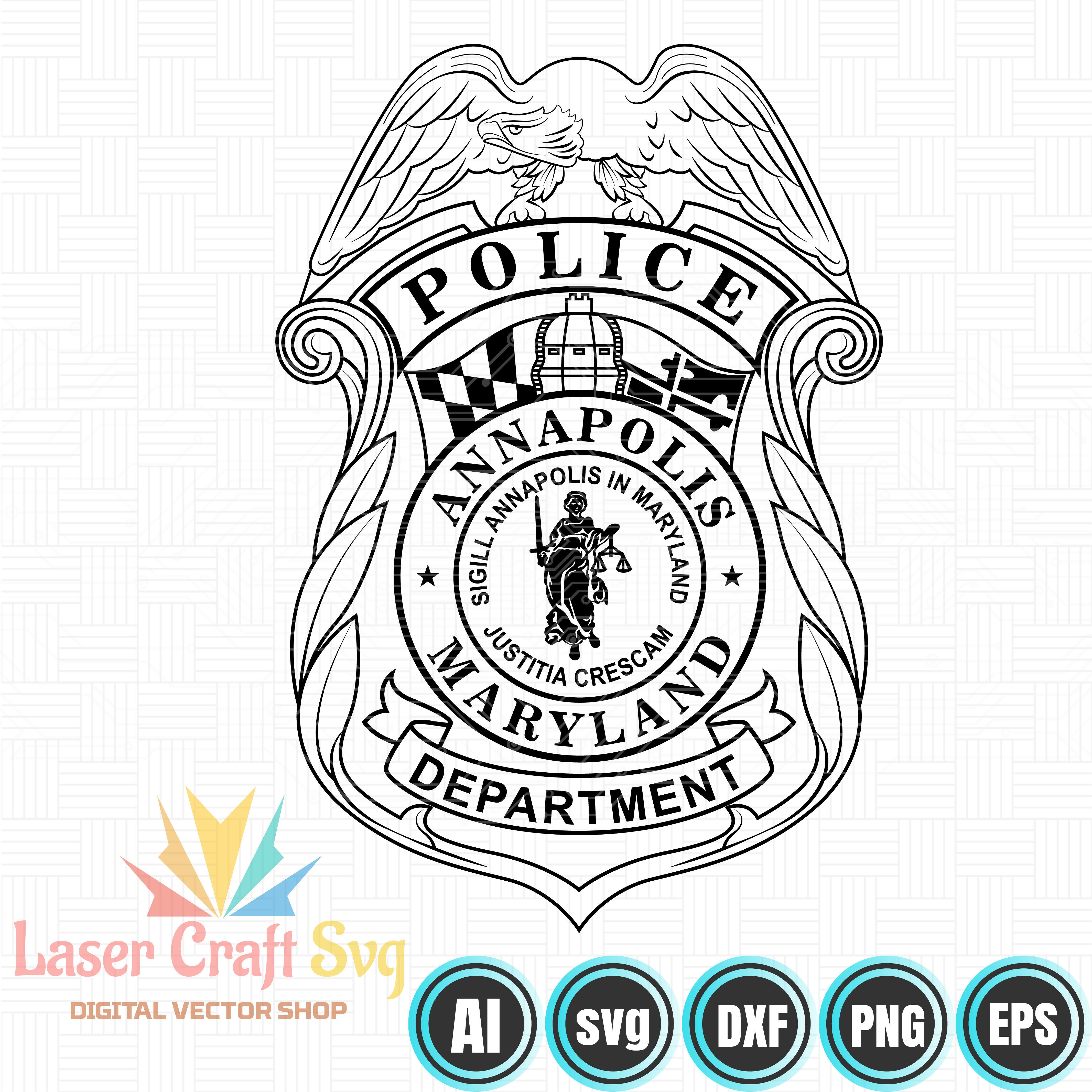 Annapolice Department Marylad Police Badge-01