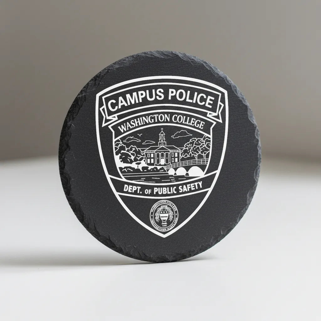 Washington College Campus Police SVG
University Public Safety Shield Vector
College Campus Scenic Engraving File
Campus Police Badge Sign CNC File
Dept of Public Safety Vector for Lasers