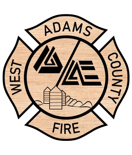 West Adams County Fire Department Badge SVG Firefighter Vector