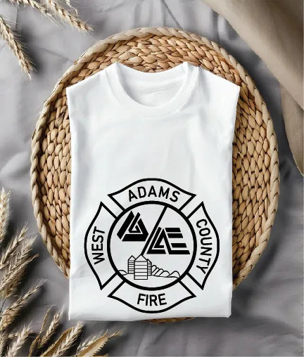 West Adams County Fire Department Badge SVG Firefighter Vector