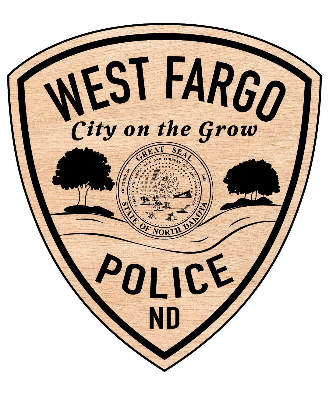 West Fargo Police Department Patch North Dakota SVG North Dakota Law Enforcement Vector