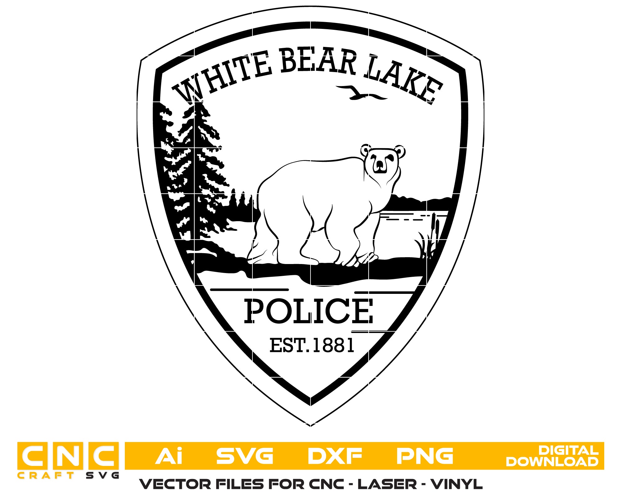 White Bear Lake Police Department Patch SVG
White Bear Lake Police Patch Vector
Law Enforcement Patch White Bear Lake
Police Department Patch SVG
White Bear Lake Police Department Emblem