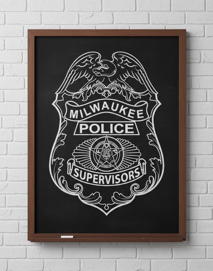 Milwaukee Police Supervisors Badge SVG
Wisconsin Law Enforcement Vector Design
Fraternal Order of Police Emblem
Police Supervisor Shield for Engraving
Milwaukee Police Eagle CNC File