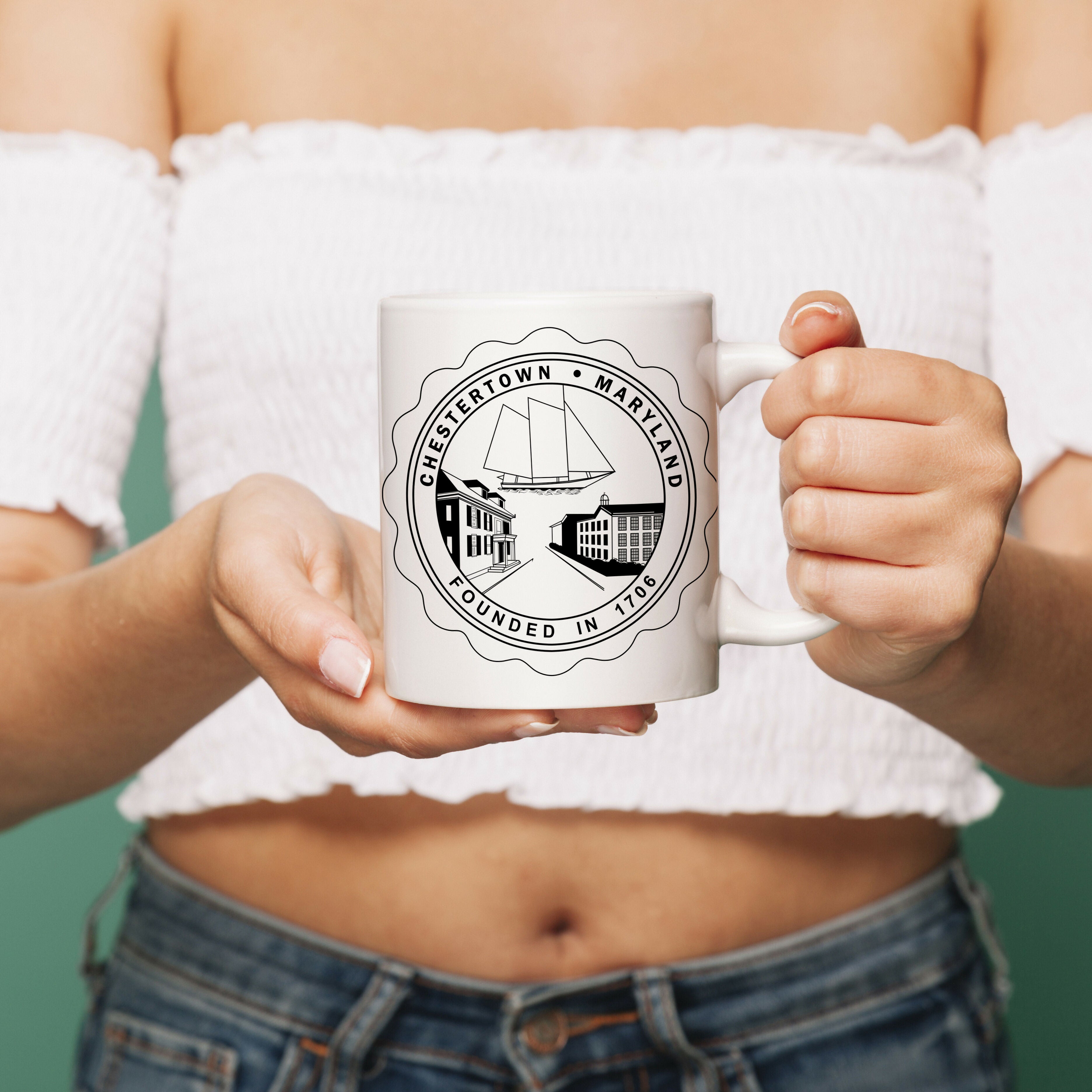 Chestertown Maryland Founded Seal Mug design