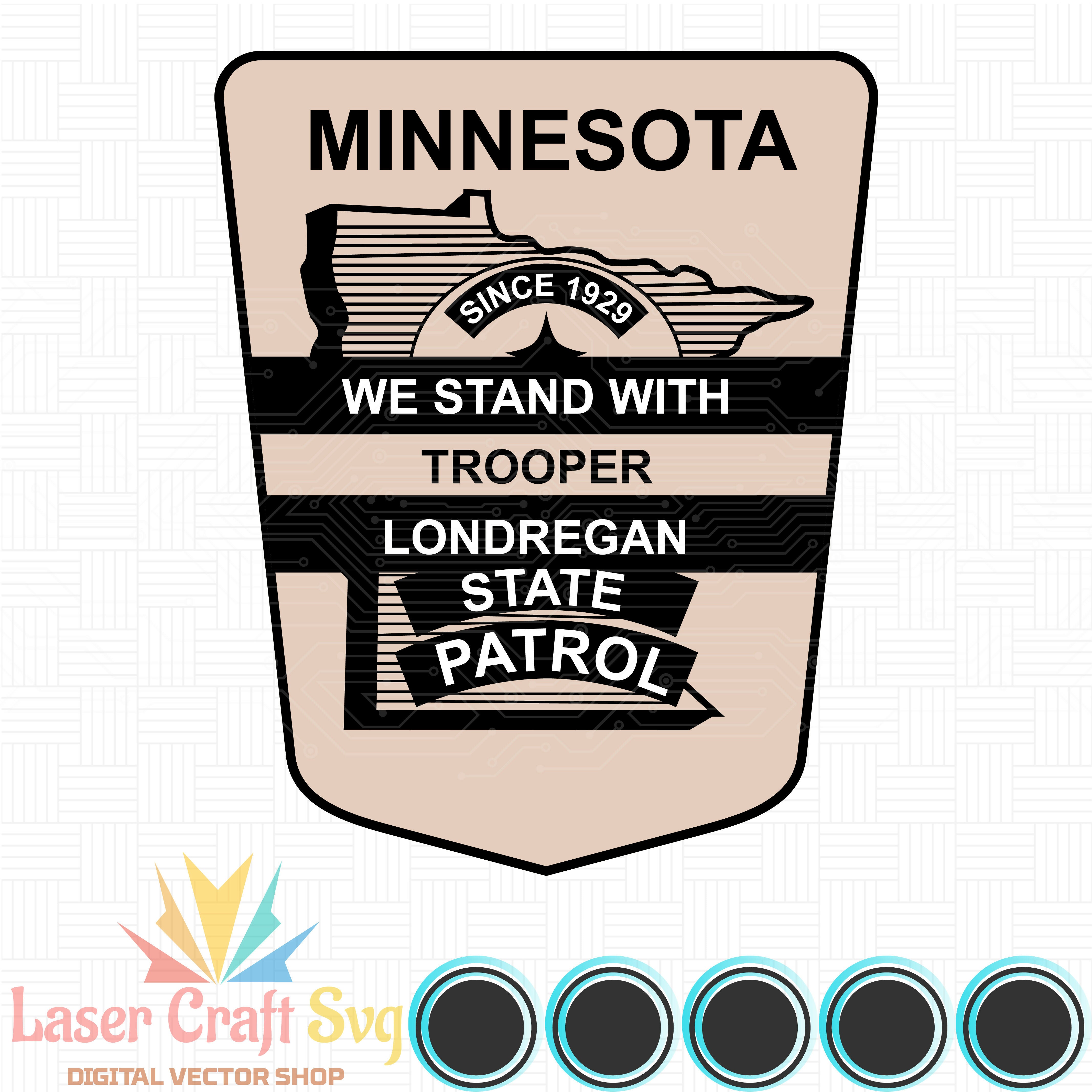 Minisota State Patrol Trooper Badge-w-01-01