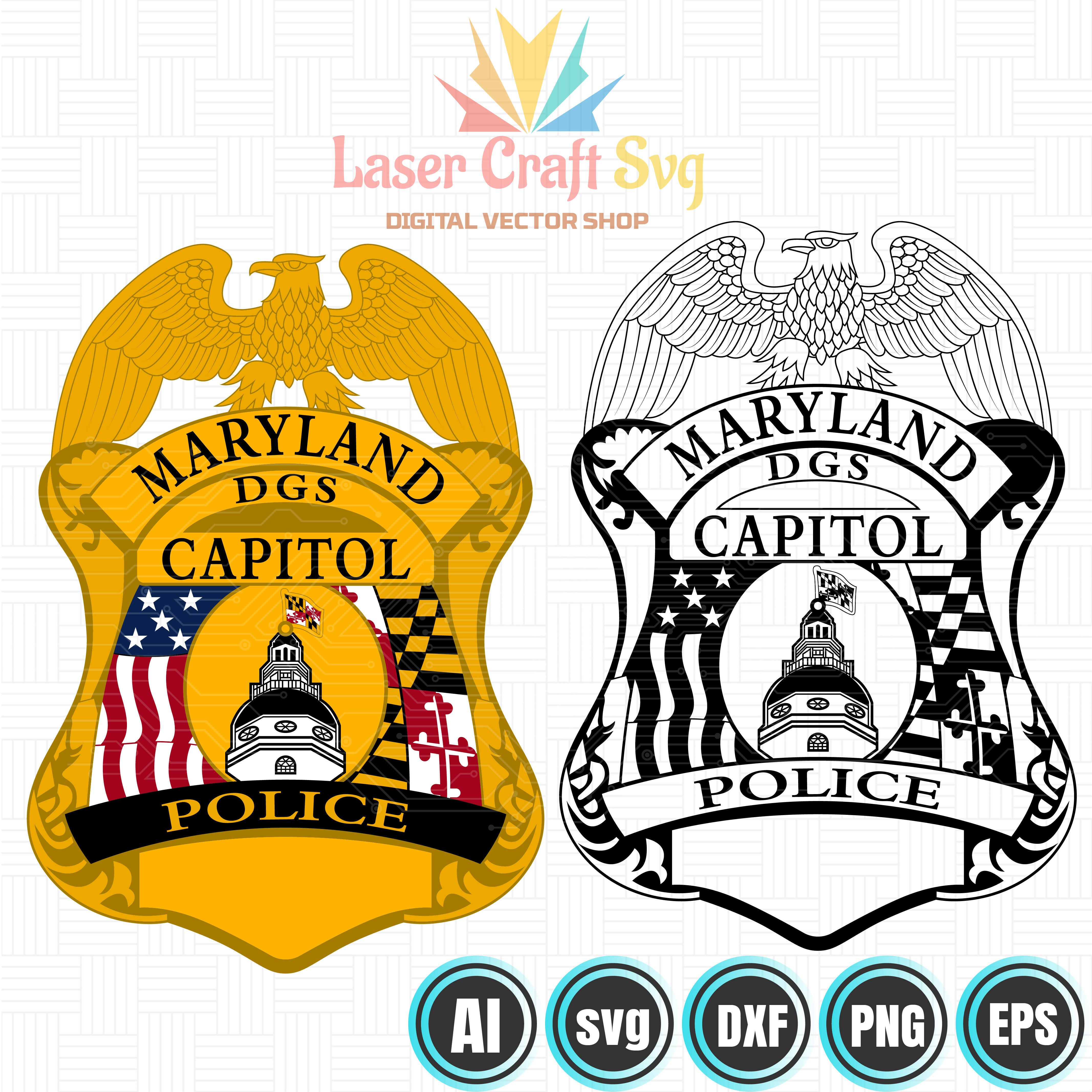 Maryland Capitol Police Badge-01