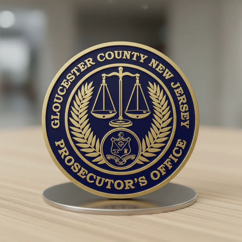 Gloucester County Prosecutor Office Seal SVG

New Jersey Law Enforcement Vector Design

Scales of Justice Legal Seal Engraving File

Gloucester County NJ Sign CNC File

Prosecutor Office Seal Vector for Lasers
