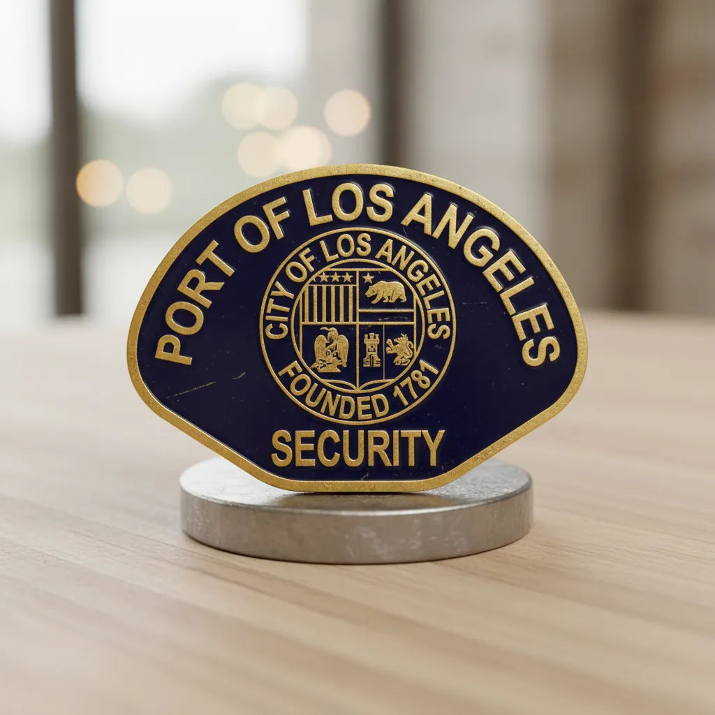 Port of Los Angeles Security Patch SVG

California Port Authority Vector Design

City of Los Angeles Seal Engraving File

Port Security Sign CNC File

Security Officer Patch Vector for Laser Cutting