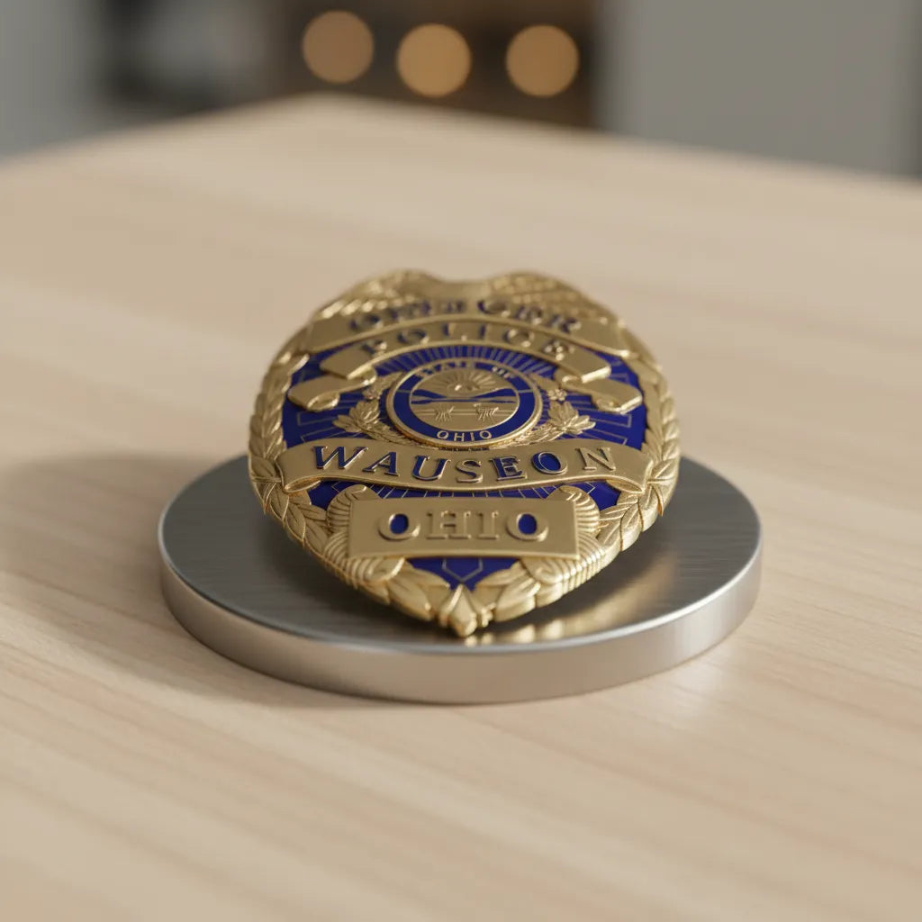 Wauseon Police Officer Badge SVG
