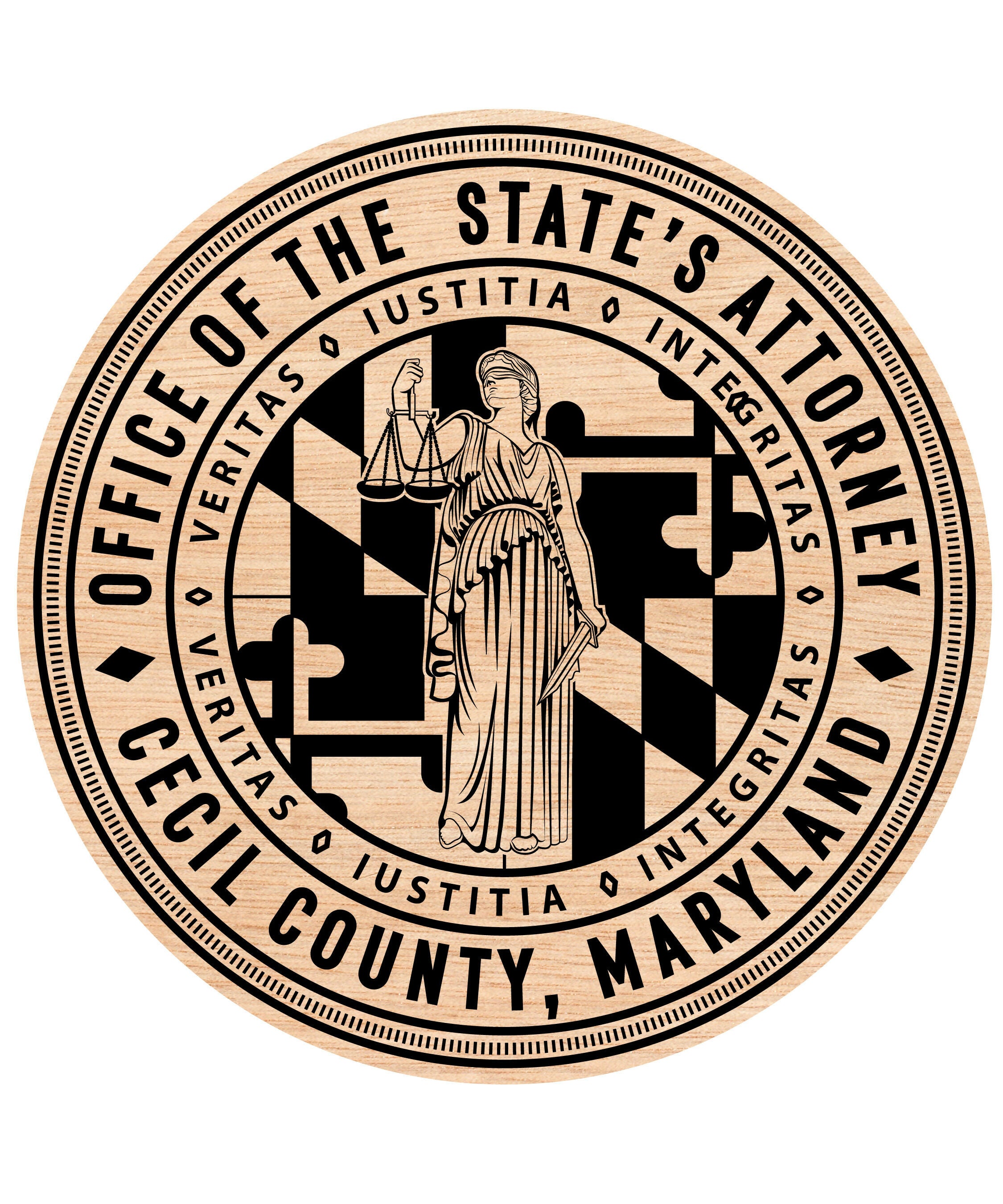 Attorney States Cecil County Maryland Seal Woodin