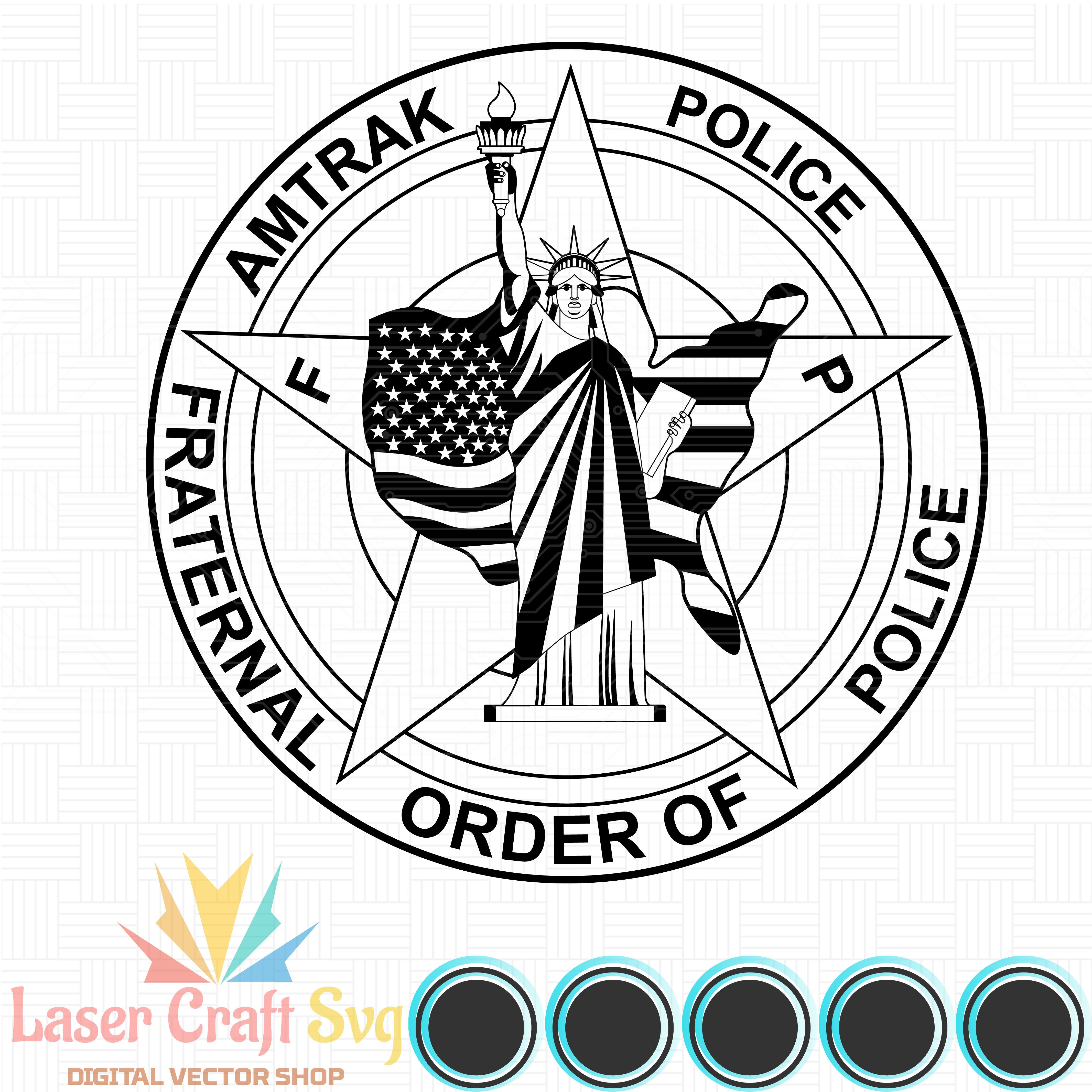 Fraternal Amtrak Police Seal-01-01S-01