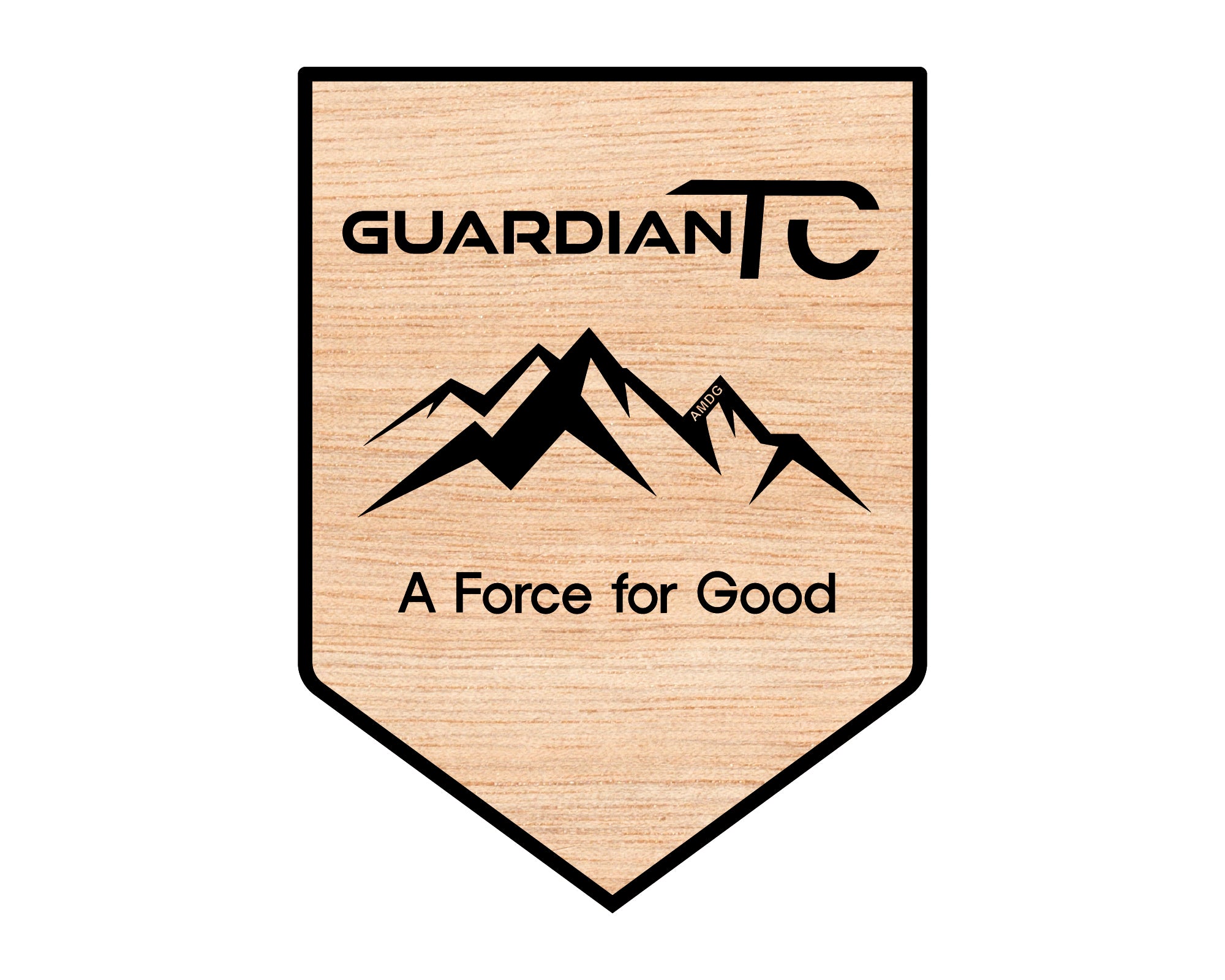 Guardian TC SVG, A Force for Good Logo, Guardian Vector Design, Law Enforcement SVG, Motivational Badge Vector, Guardian Emblem SVG, CNC Engraving File