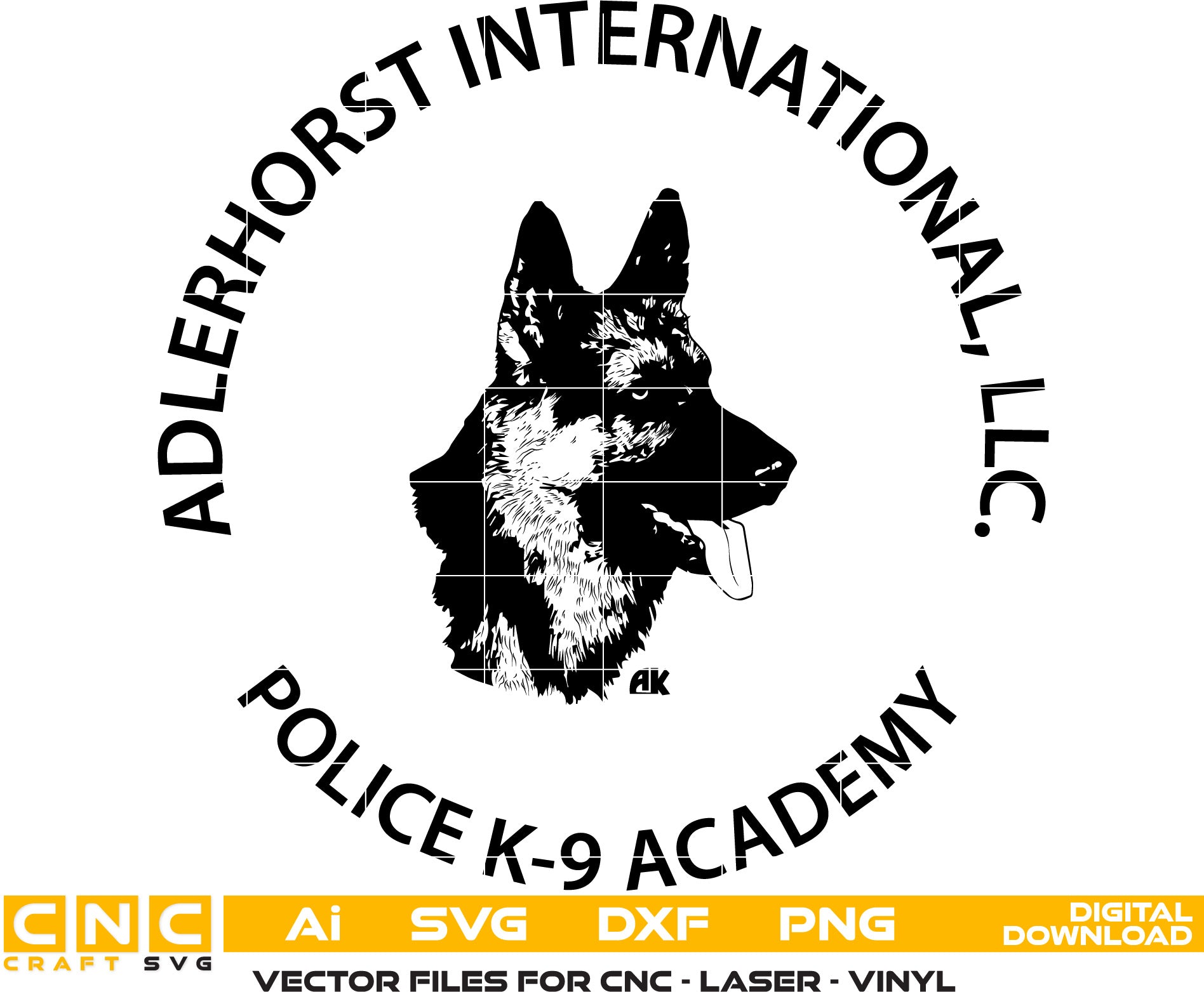 Adlerhorst International K 9 Badge