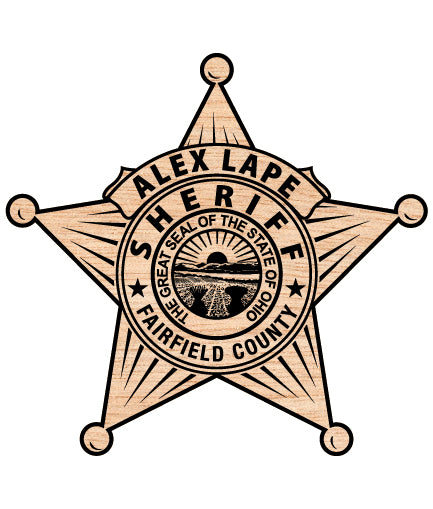 alex lape sheriff badge svg, fairfield county sheriff badge vector, fairfield county law enforcement badge svg, sheriff badge fairfield svg, alex lape police svg emblem