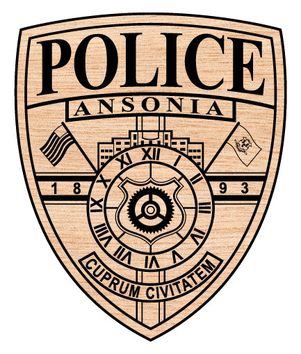 ansonia police department emblem svg, ansonia police patch connecticut vector, ansonia ct law enforcement svg emblem, ansonia police badge svg file, connecticut police emblem svg