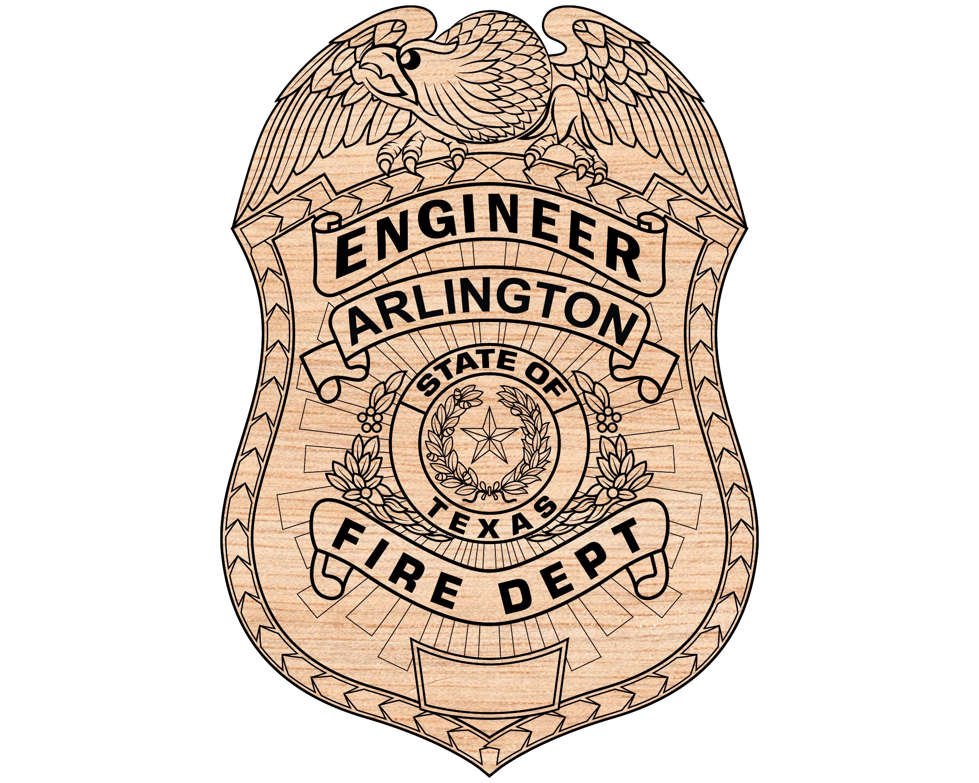 Arlington Fire Department Badge SVG, Arlington Firefighter Badge Vector, Texas Fire Department Emblem SVG, Fire Department Badge Design, Arlington FD Badge Logo