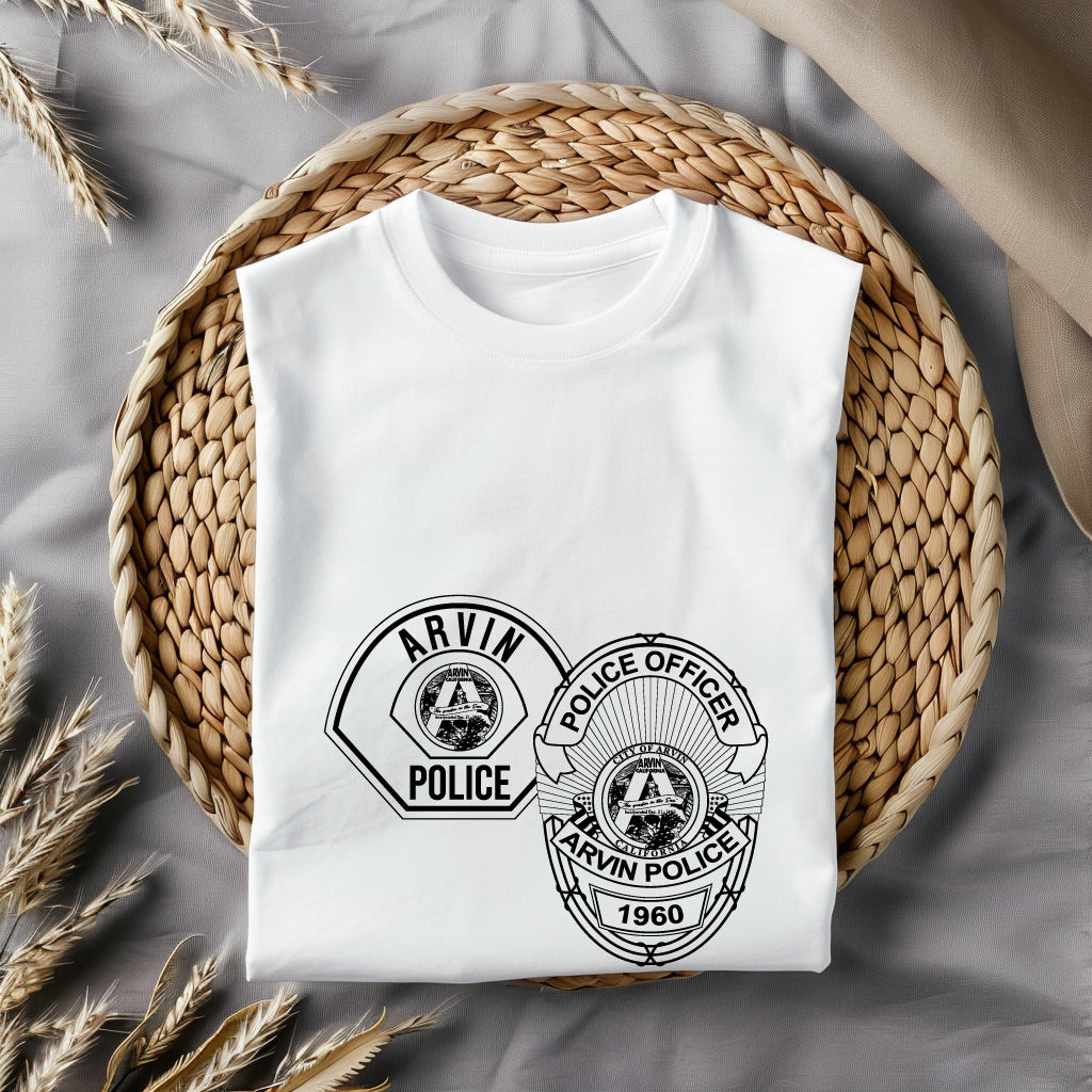 Arvin Police Department Badge SVG, Arvin CA Police Badge Vector, California Law Enforcement Emblem SVG, Police Badge Design SVG, Arvin PD Badge Logo 