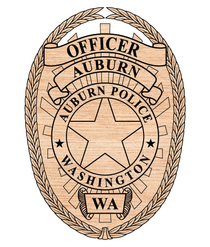 auburn police officer badge svg, auburn washington police badge vector, auburn wa police svg emblem, washington law enforcement badge svg, police officer badge auburn wa svg, #support