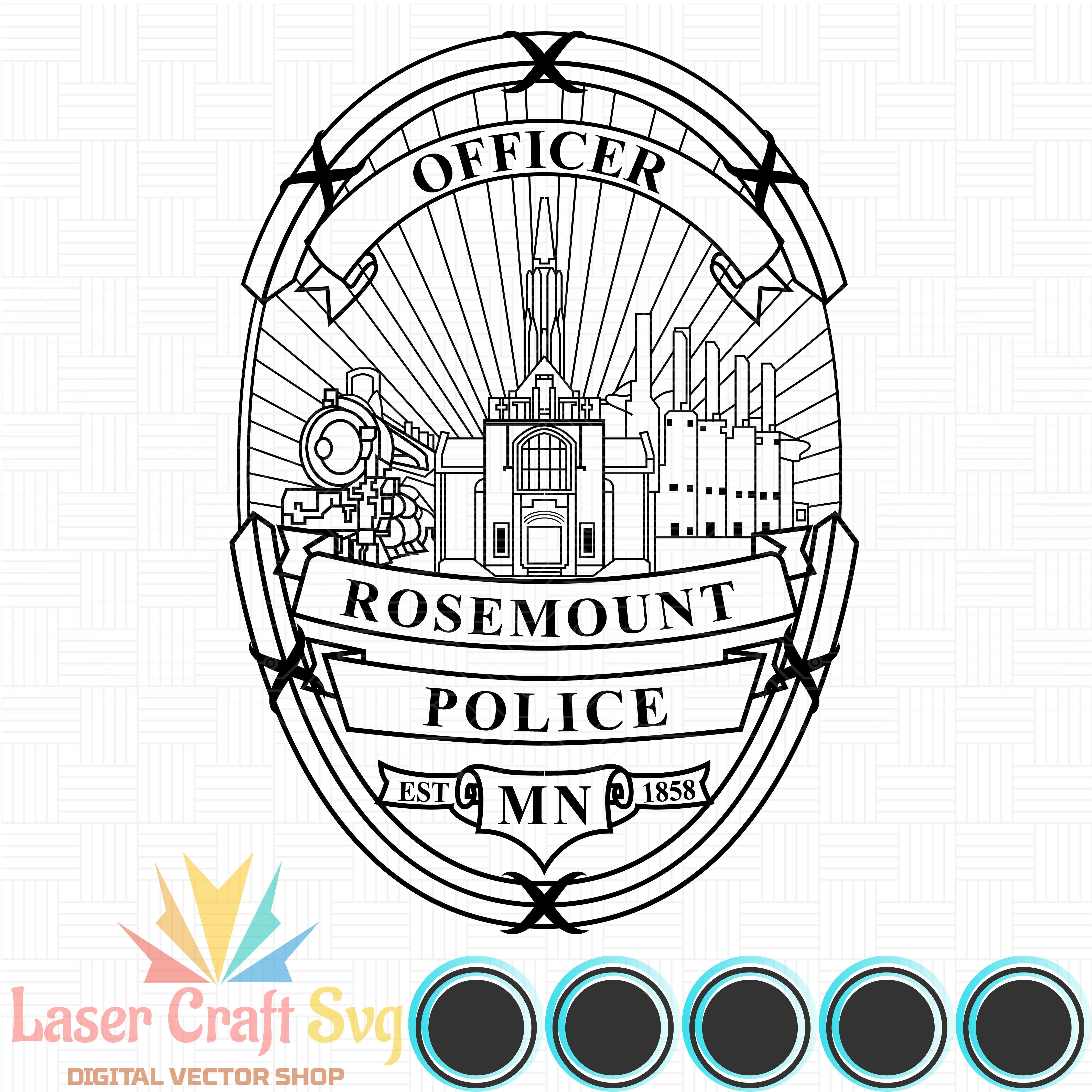 Rosemount Police Officer Badge-01-01-01