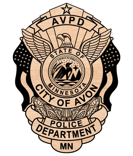 Avon Police Department Badge, Minnesota