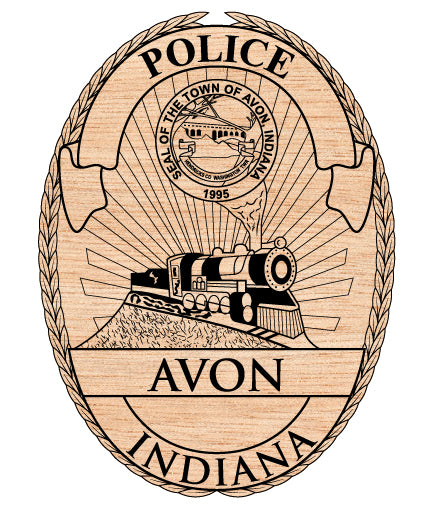 Avon Indiana Police Department Badge SVG, Avon Police Badge Vector, Indiana Police Emblem SVG, Avon Indiana Law Enforcement Badge, Avon PD Badge Vector