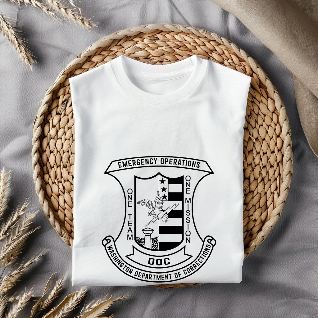 B40 Washington State Prison DOC Challenge Coin SVG, Washington DOC Coin Vector, Prison Department Emblem SVG, Law Enforcement Coin Design, DOC Challenge Coin