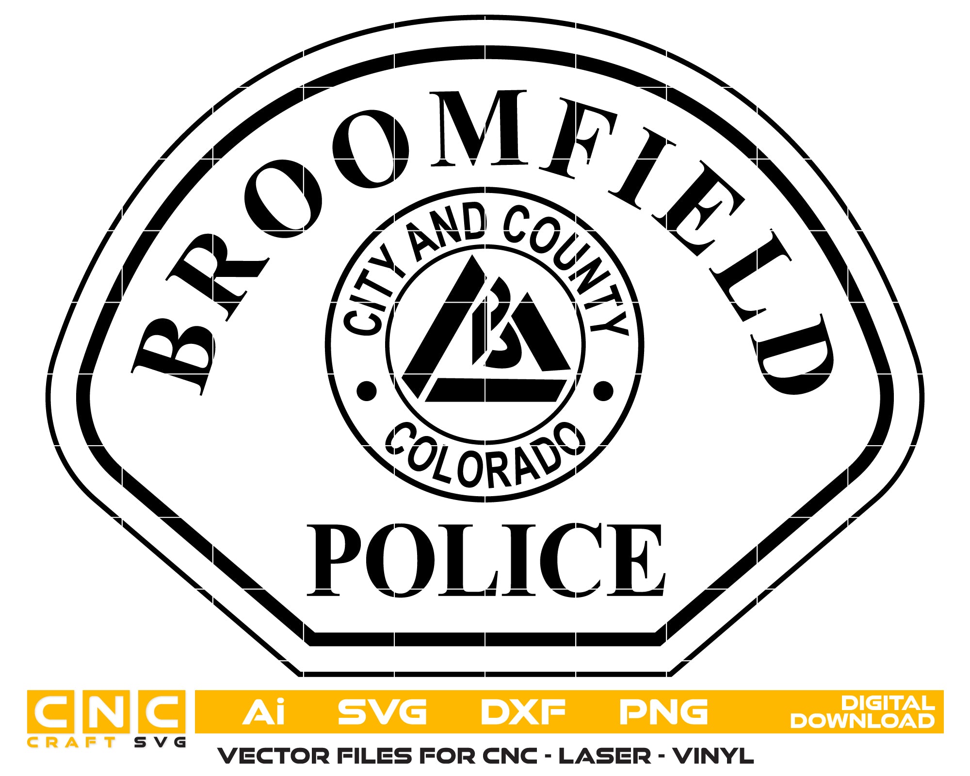 Broomfield Colorado Co City And County Police Patch