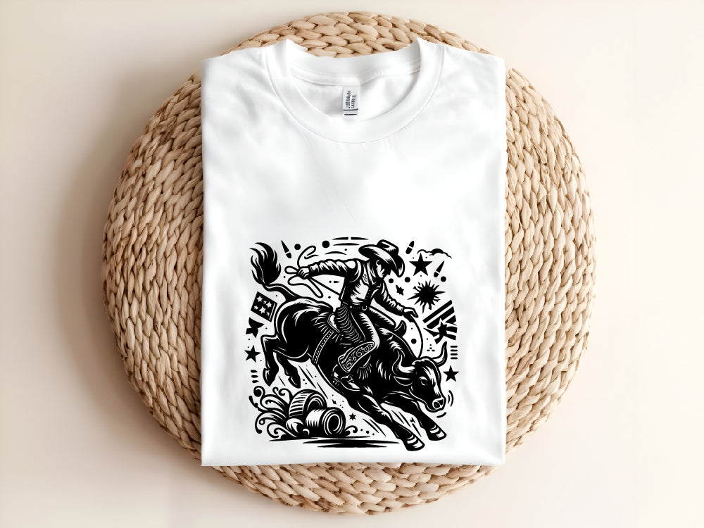 Bull Rider Vector