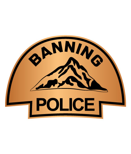 Banning Police California Reproduction Patch