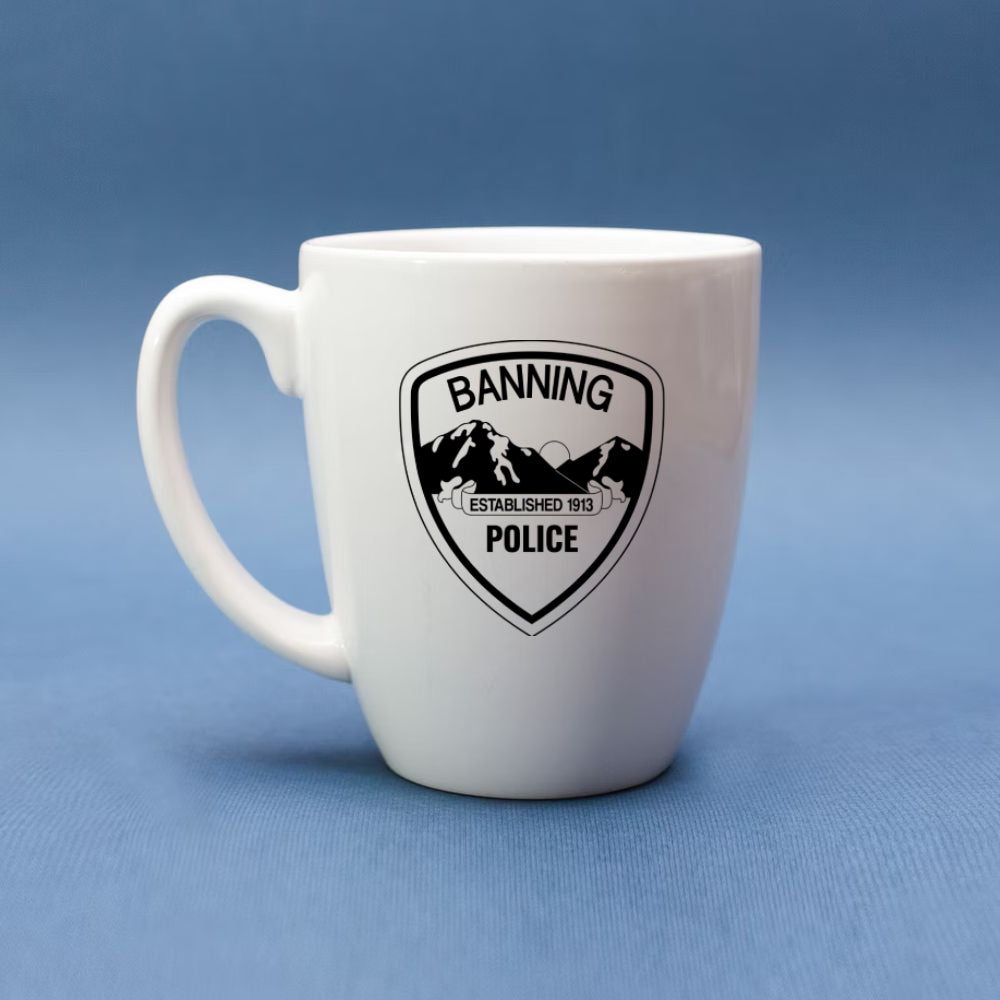 Banning Police Department Patch SVG digital download, Banning California police patch vector design for Cricut and Silhouette.