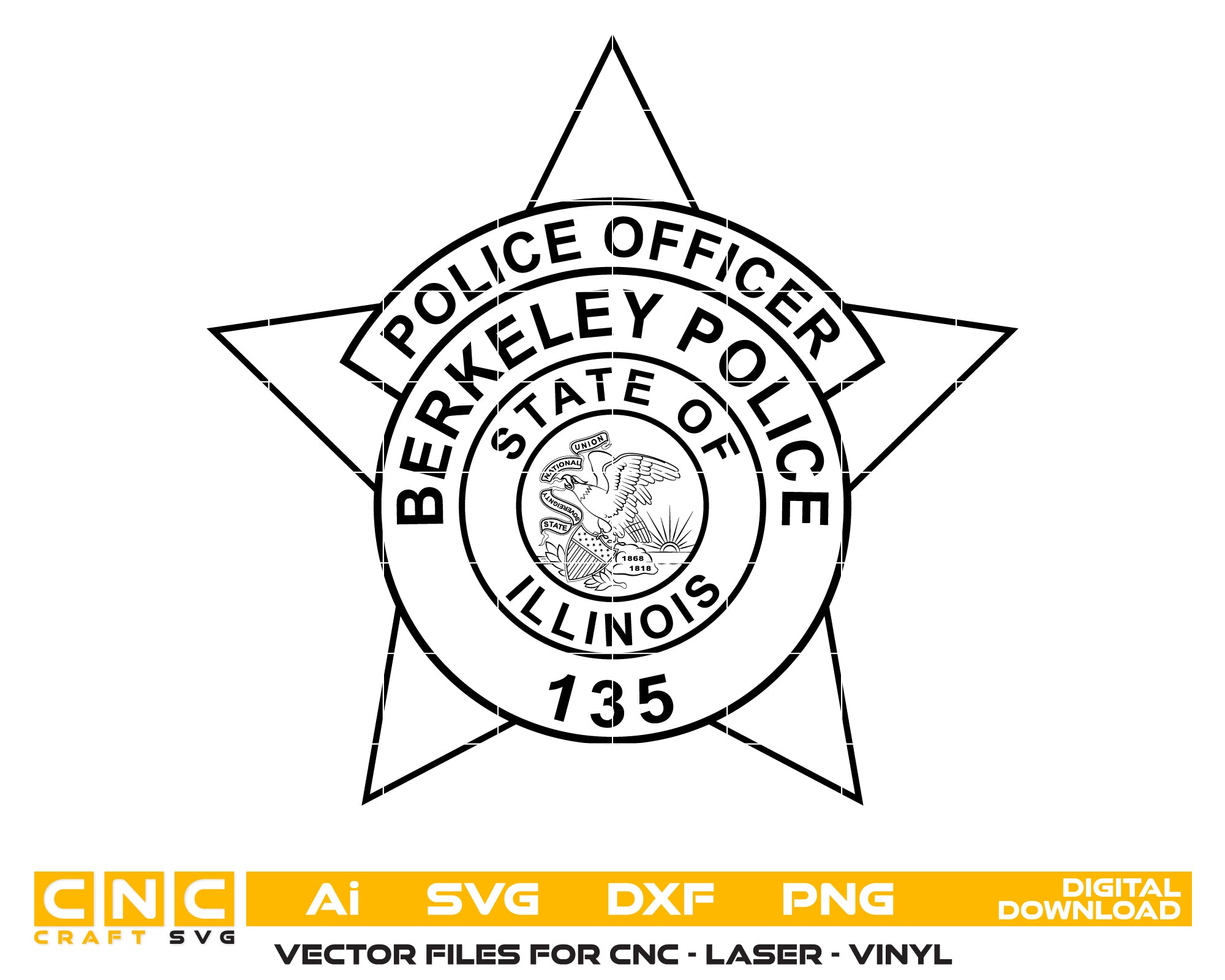 Berkeley Police Officer Badge