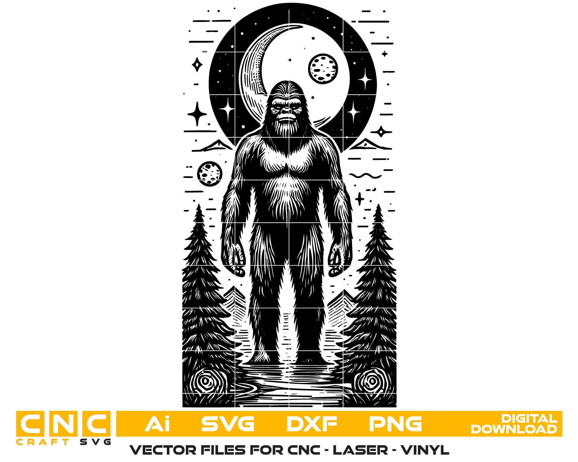 Bigfoot Vector SVG