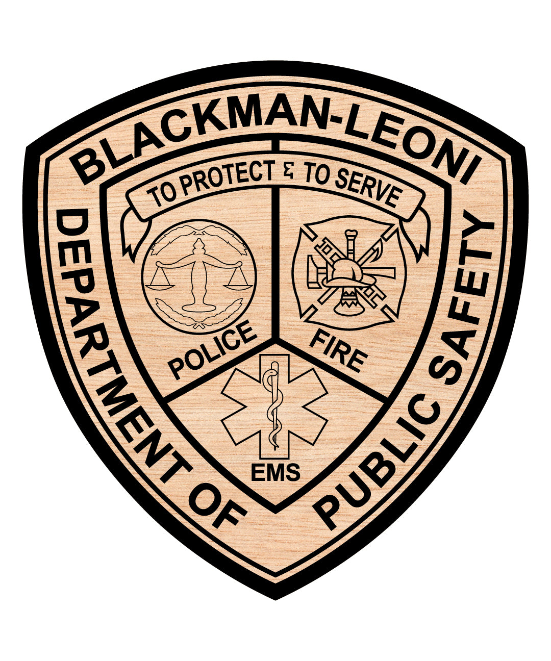 Blackman Leoni Township public safety department Badge