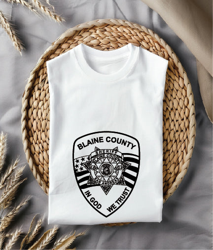 Blaine County Sheriff’s Office Badge SVG, Blaine County Sheriff Badge Vector, County Sheriff Badge Emblem, Law Enforcement Badge SVG, Sheriff Badge Vector File