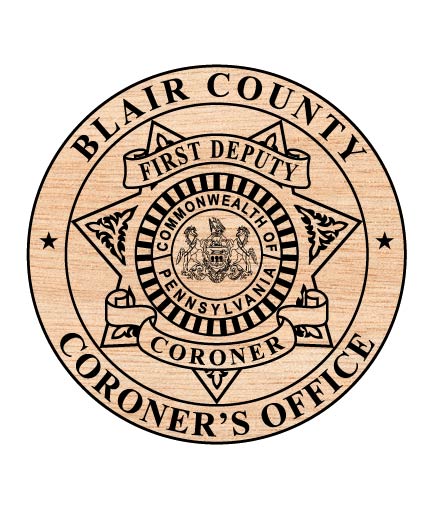 Blair County First Deputy Coroner Badge SVG

Pennsylvania First Deputy Coroner Emblem Vector

Blair County Coroner Office Badge Design

First Deputy Coroner SVG Seal

Pennsylvania Coroner Badge Vector File