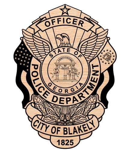 Blakely Police Officer Badge, Georgia