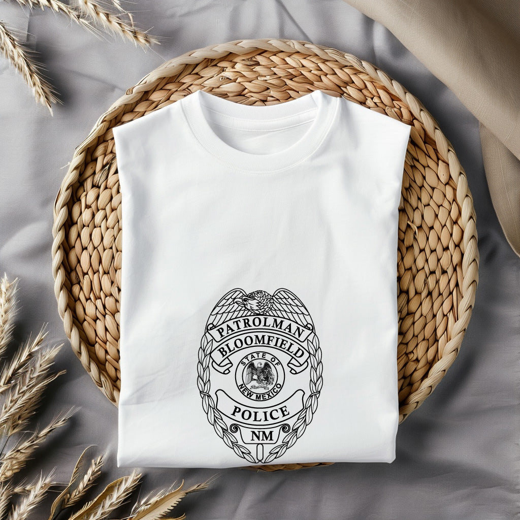 Bloomfield Police Patrolman Badge SVG, Police Badge Vector, Bloomfield Police Patrolman Badge, Law Enforcement Badge SVG, Police Officer Badge Vector