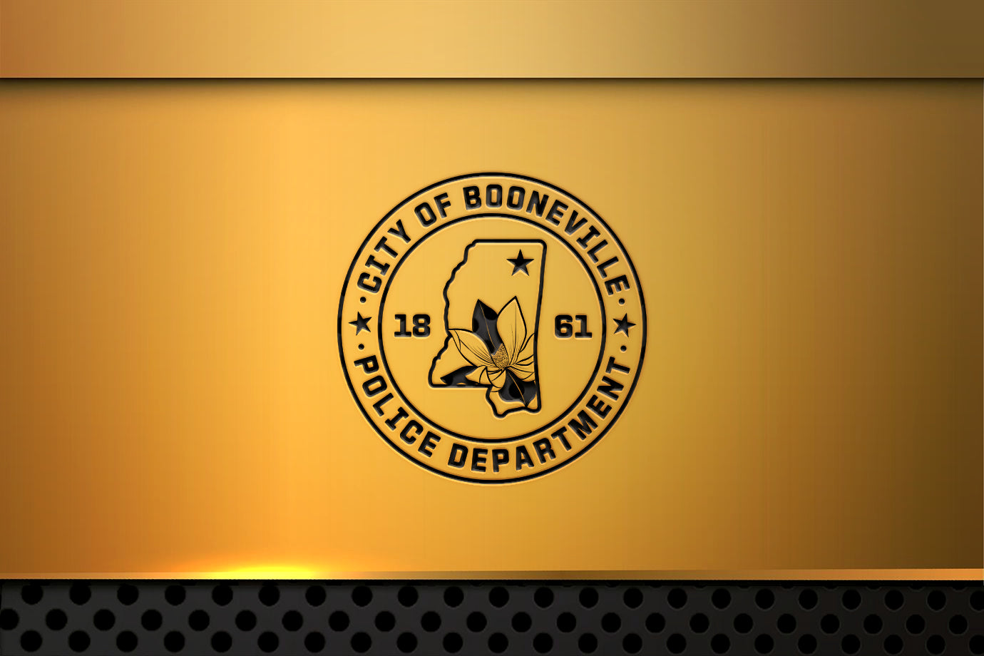 Booneville Police Department Logo, Mississippi