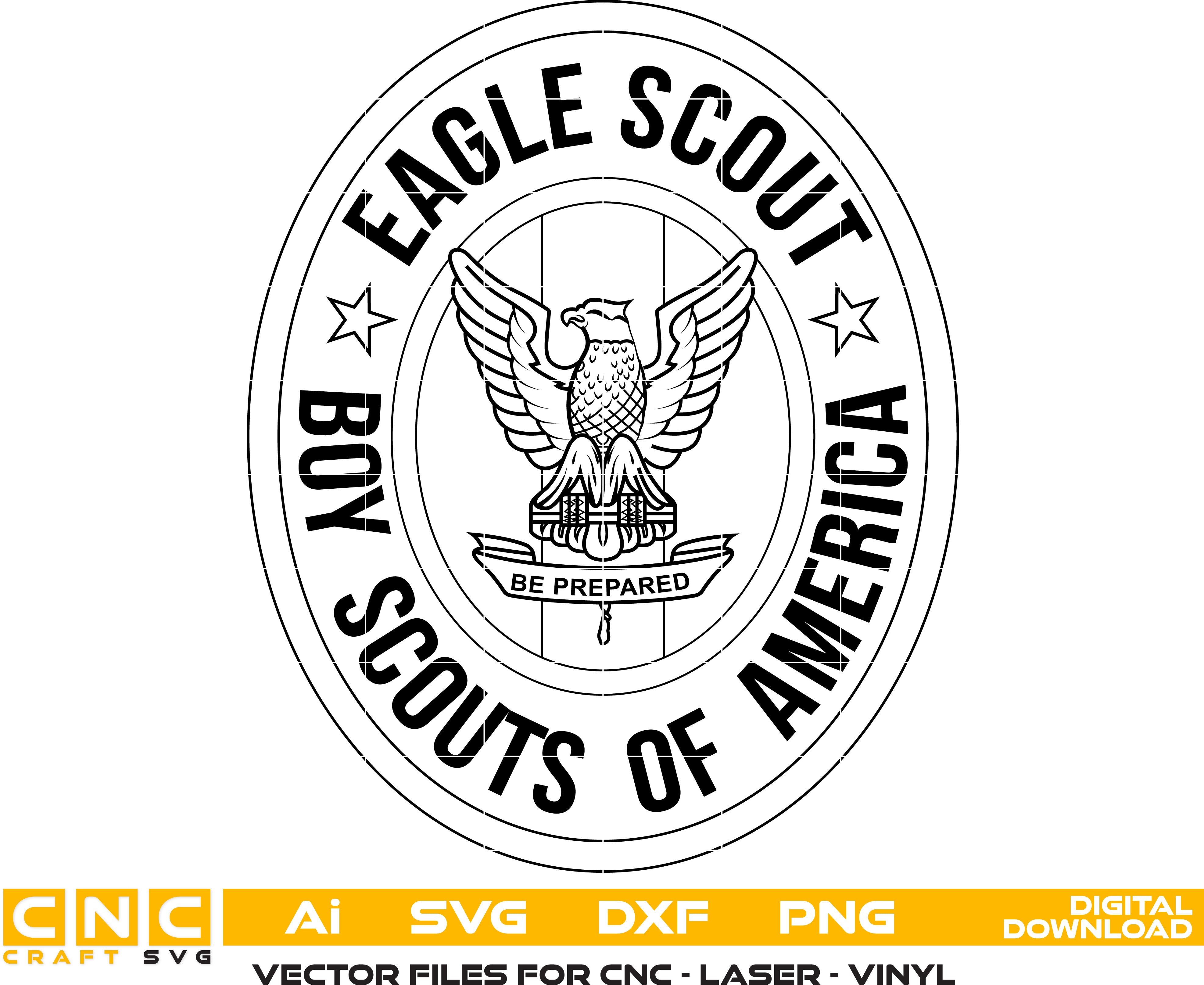 Boy Scouts of America Vector Art, Ai,SVG, DXF, PNG, Digital Files for Laser Engraving, Woodworking & Printing