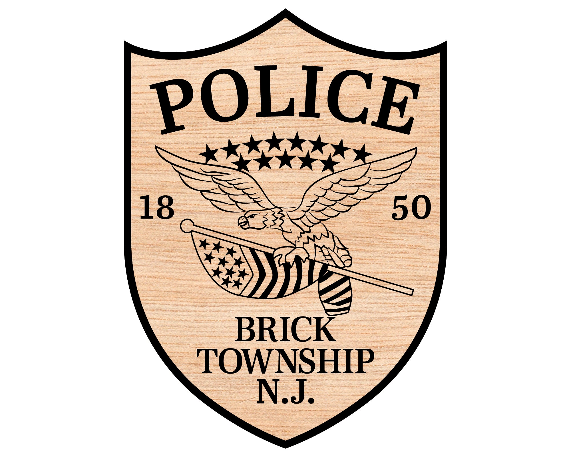 Brick Township Police Department Logo SVG, New Jersey Police Logo Vector, Brick Township Police Logo, Law Enforcement Logo SVG, Police Department Emblem Vector