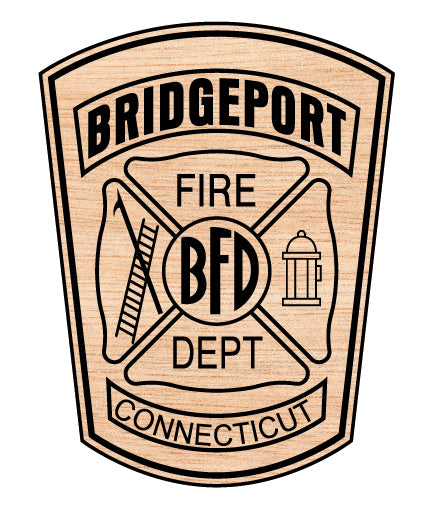 bridgeport fire department badge svg, bridgeport connecticut fire badge vector, bridgeport ct fire department svg emblem, connecticut firefighter badge svg, #support