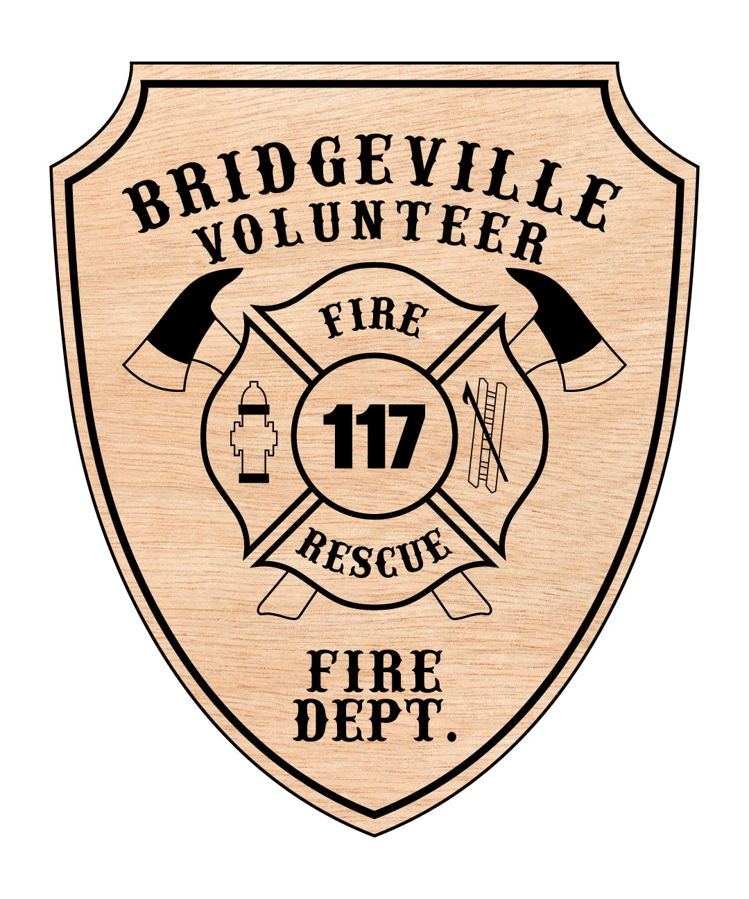Bridgeville Volunteer Fire Department Patch SVG, Bridgeville VFD Patch Vector, Fire Department Patch SVG, Bridgeville Fire Patch Emblem, Firefighter Patch Vector File