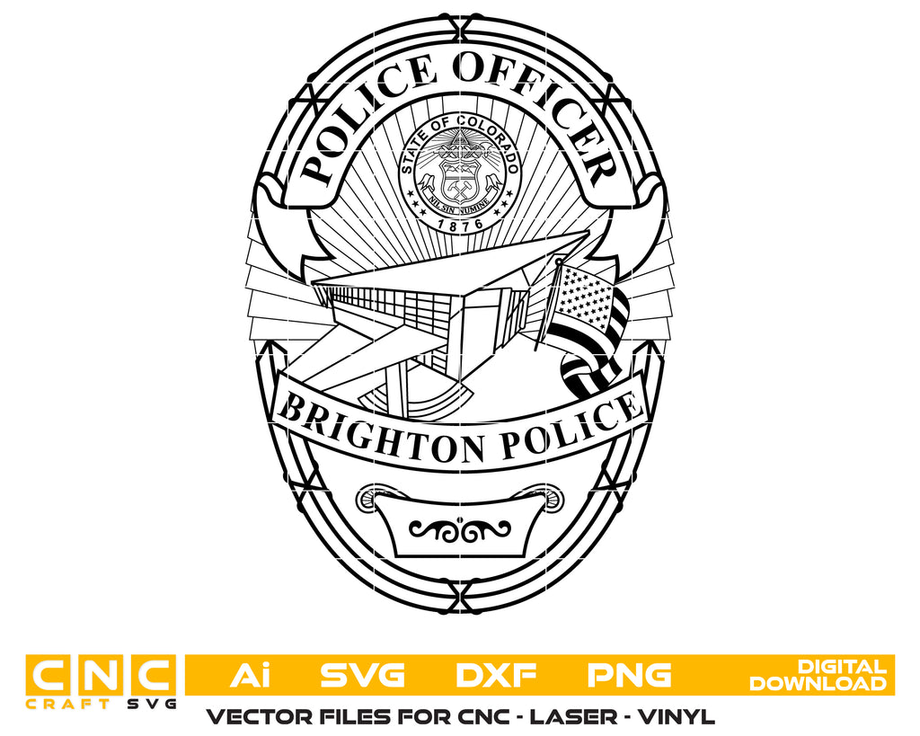 Brighton Police Department Badge SVG High Quality Vector Design brighton-police-department-badge-svg-high-quality-vector-design