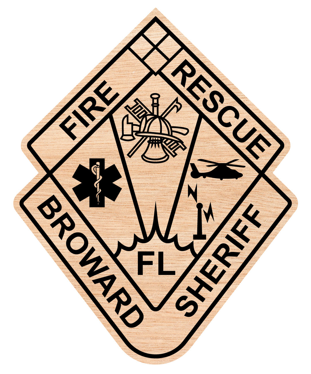 Broward County Sheriff Department of Fire Rescue Badge