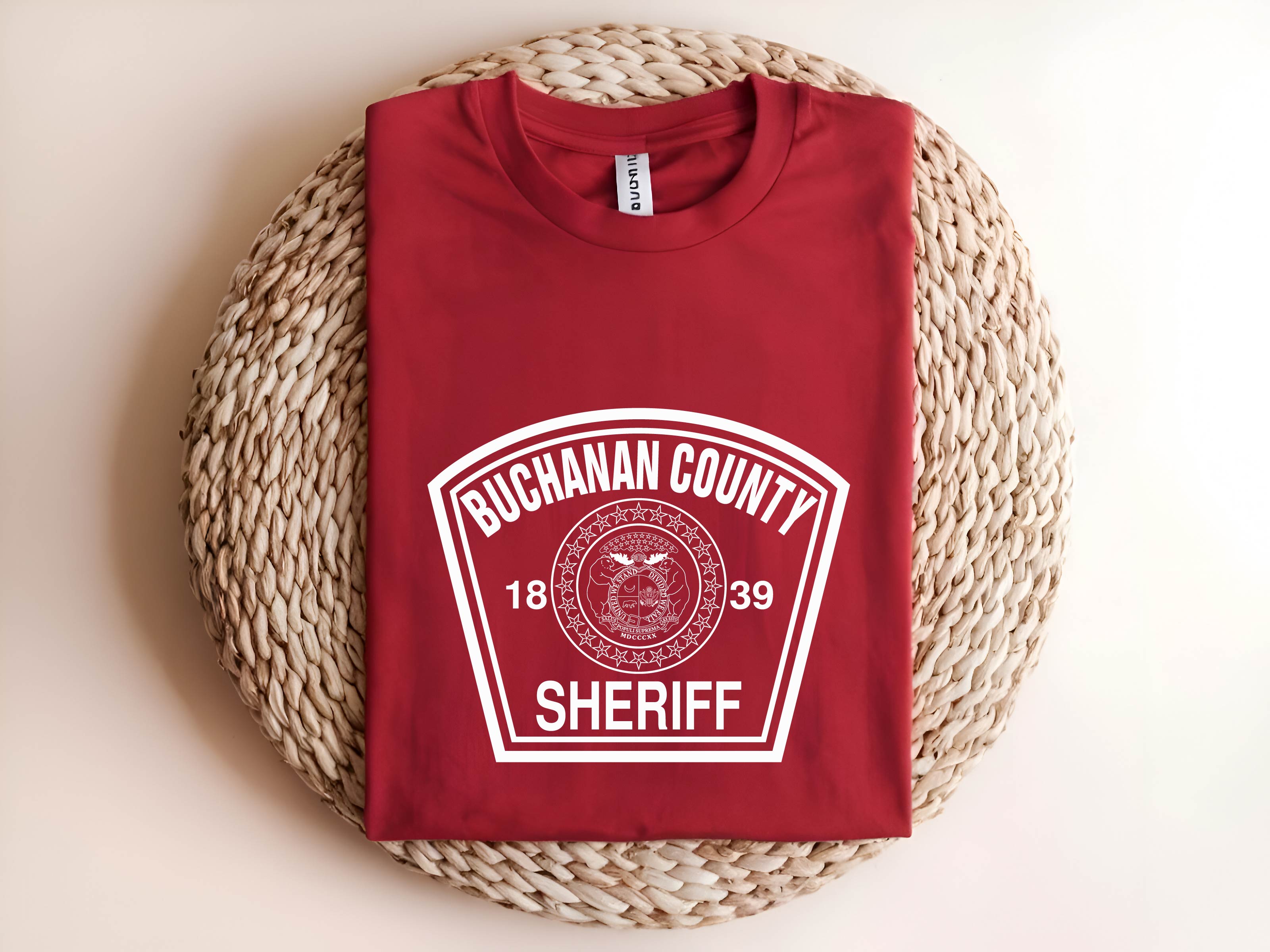 Buchanan County Sheriff Badge SVG, Sheriff Office Badge Vector, Law Enforcement Emblem SVG, Police Shield Design, Sheriff Star Vector, Engraving Badge File