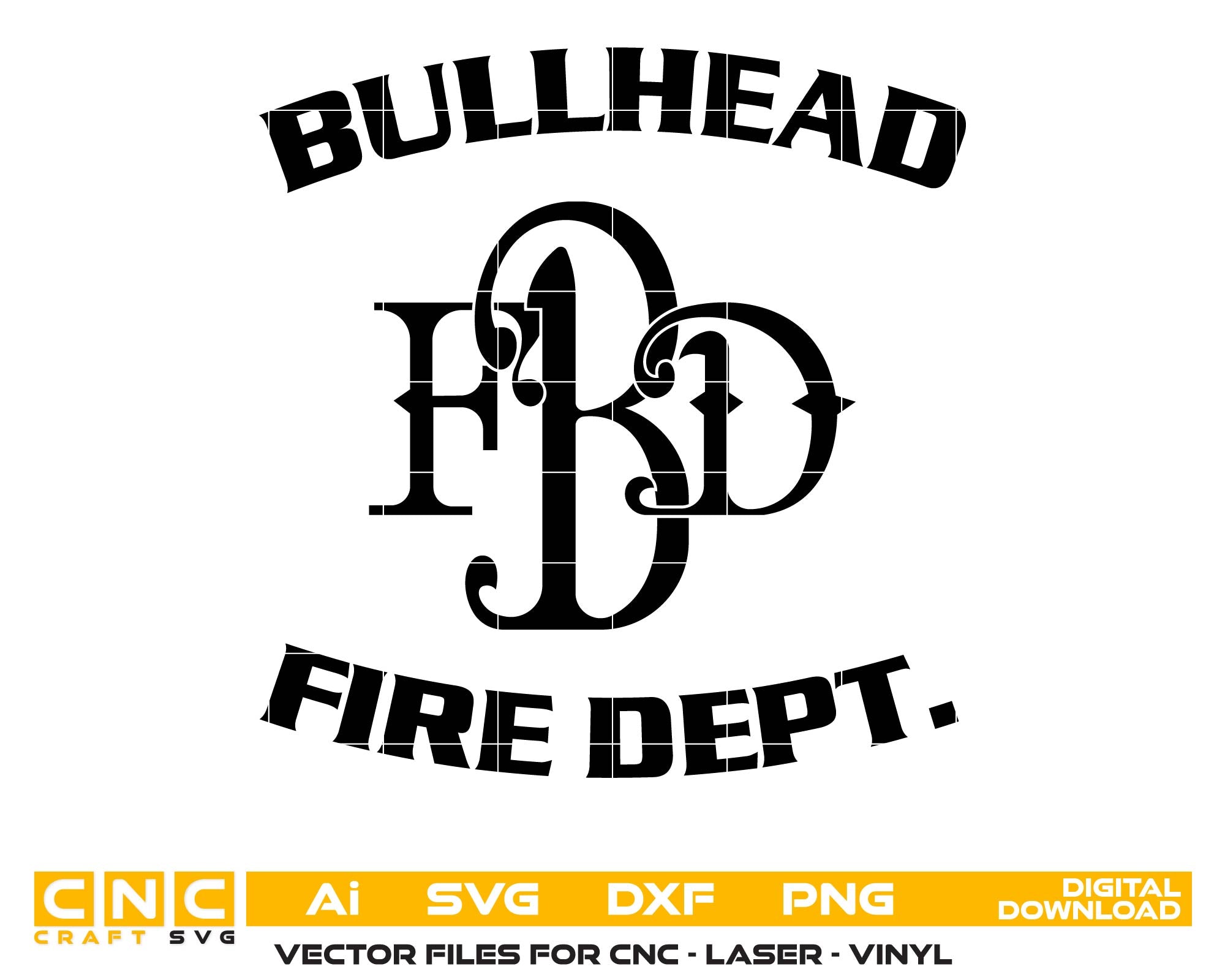 Bullhead City Fire Department Logo SVG, Bullhead City Fire Logo Vector, Fire Department Logo SVG, Firefighter Emblem Vector, Fire Department Seal SVG, Logo Engraving File